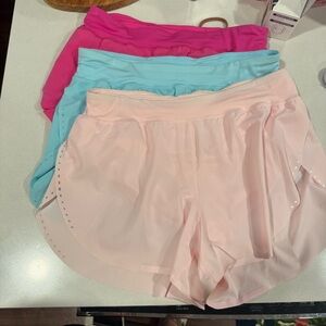 3 Pairs Lululemon Find Your Pace Shorts